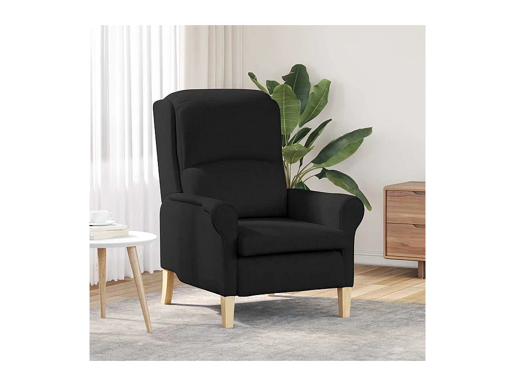 fauteuil Noir 76 x 94 x 102 cm tissu