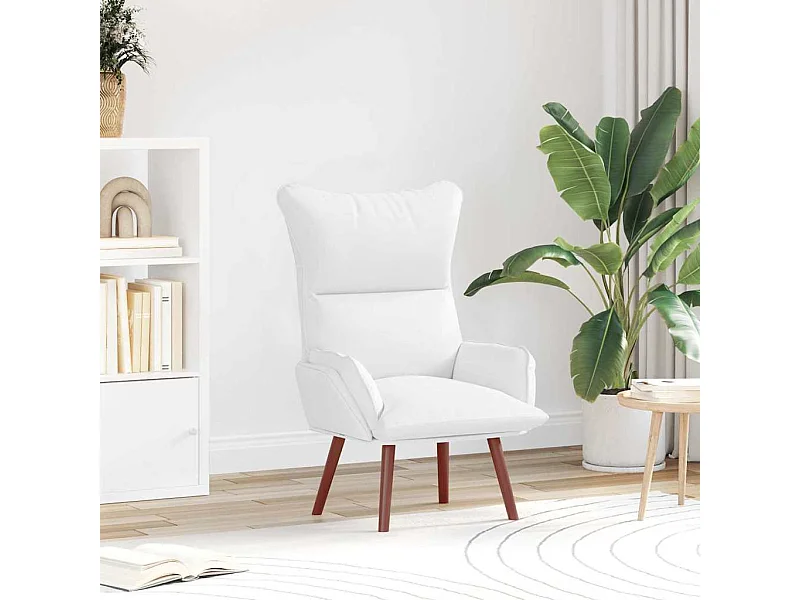 poltrona Bianco 69 x 74 x 93 cm Pelle Artificiale