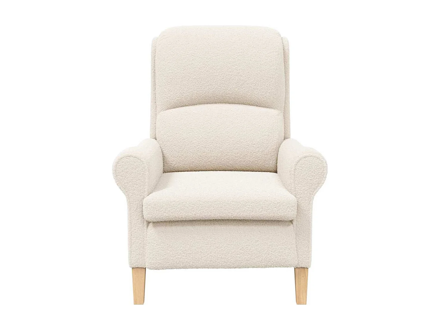 fauteuil Crème 76 x 94 x 102 cm Tissu Sharpa