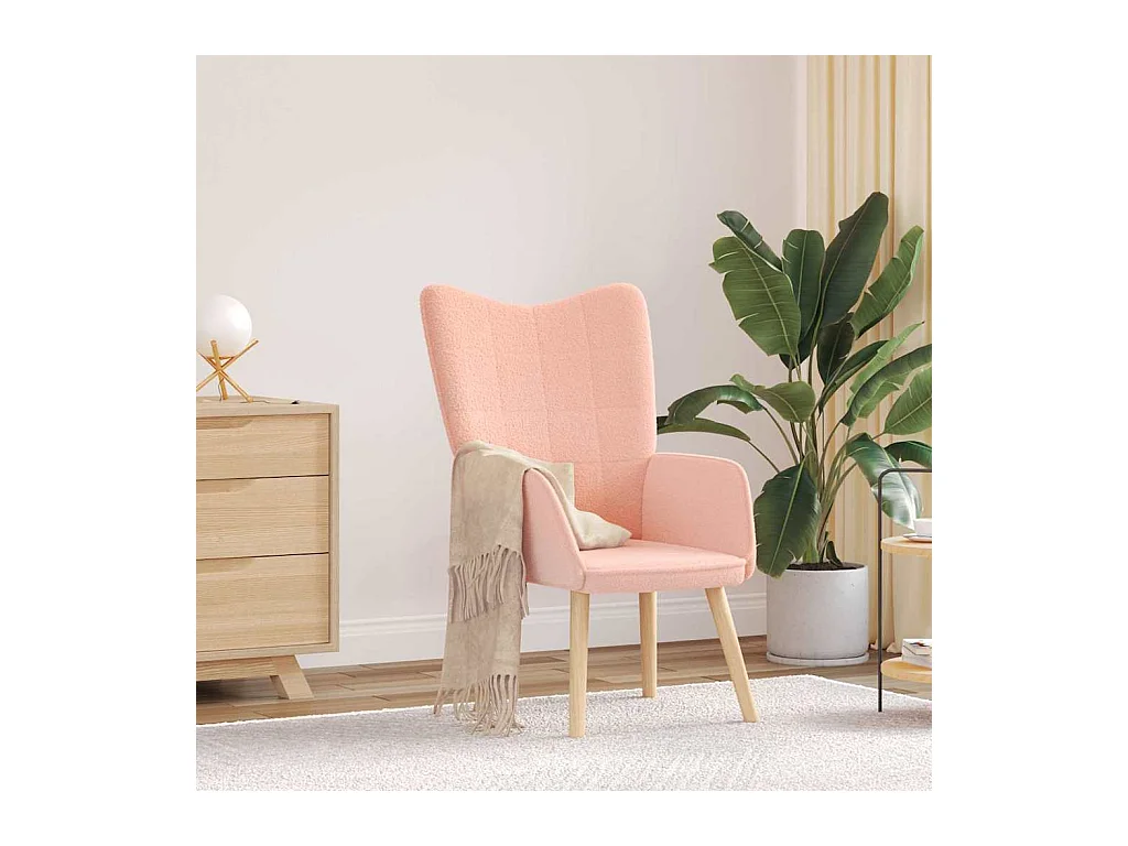 Ontspanningsstoel Roze 62 x 67 x 95.5 cm Stof