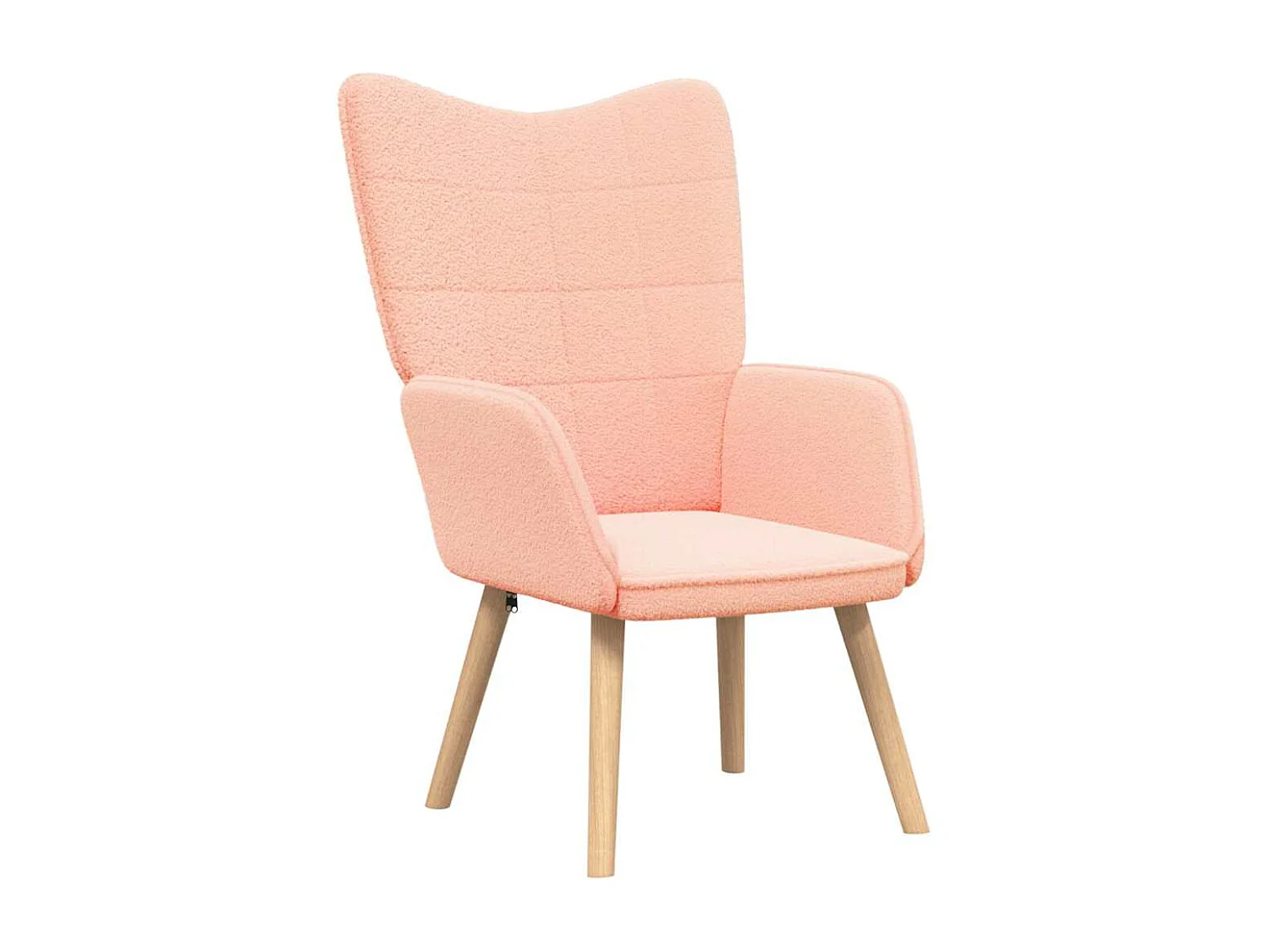 Sessel Rosa 62 x 67 x 95,5 cm Sherpa-Stoff