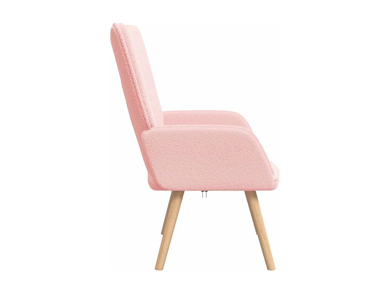 fauteuil Rose 62 x 67 x 95,5 cm Tissu Sherpa