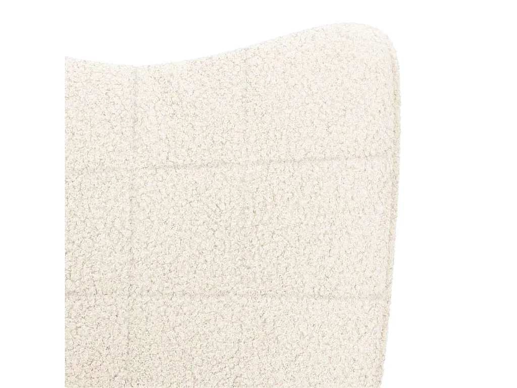 Chaise à bascule Crème Tissu Sherpa