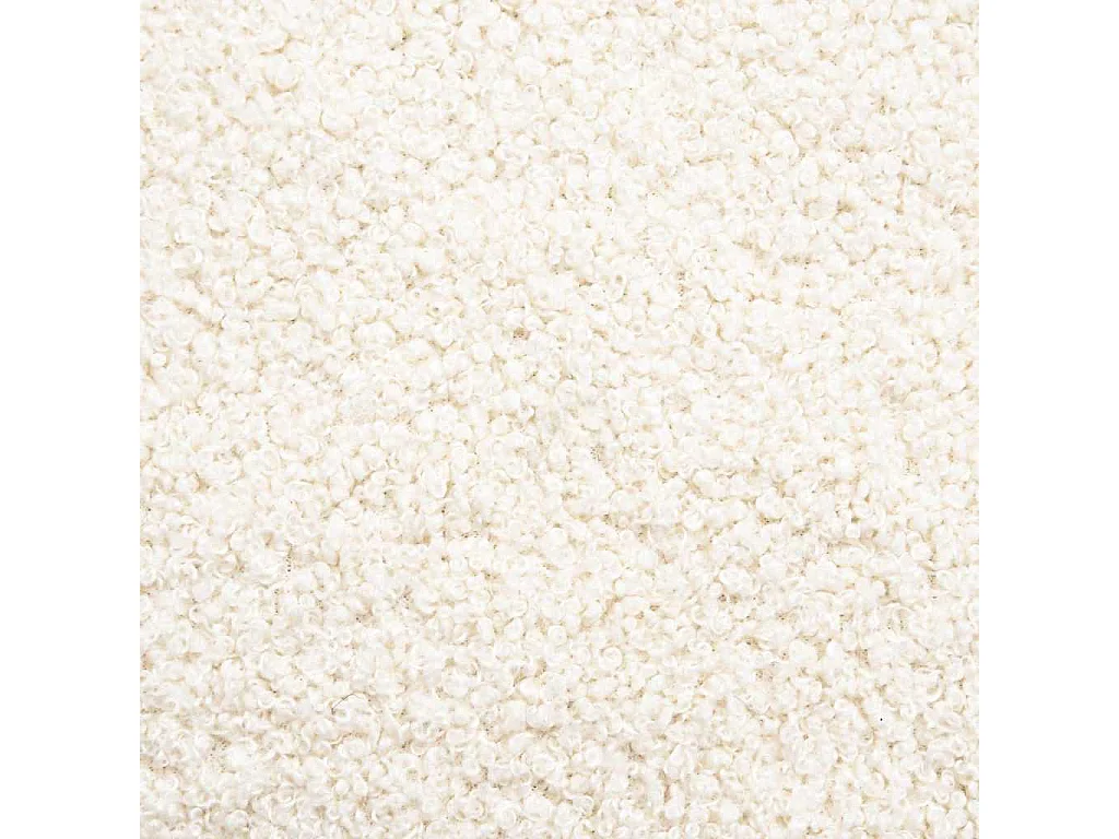 Chaise à bascule Crème Tissu Sherpa