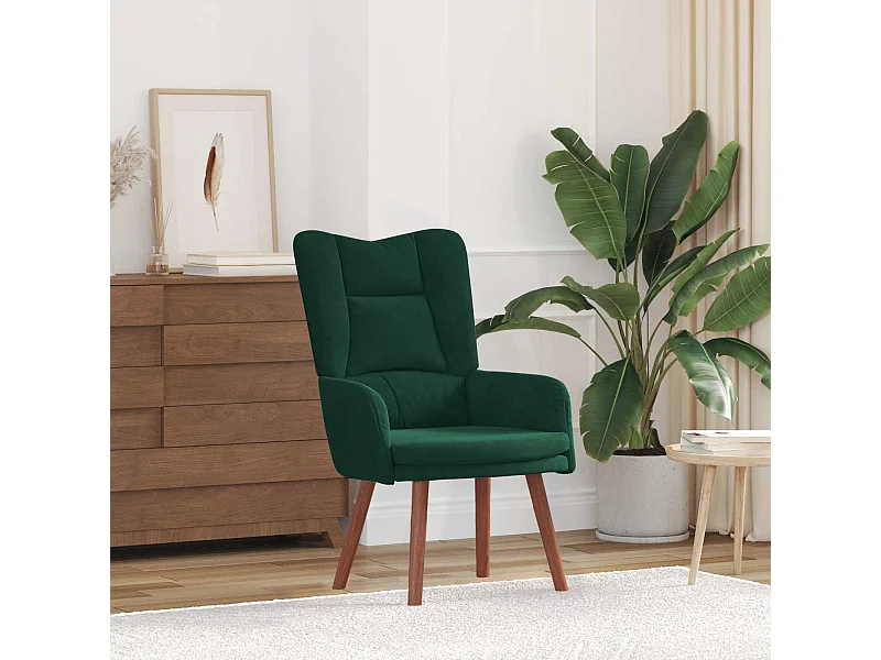 fauteuil Vert foncé 63 x 67 x 94 cm Velours