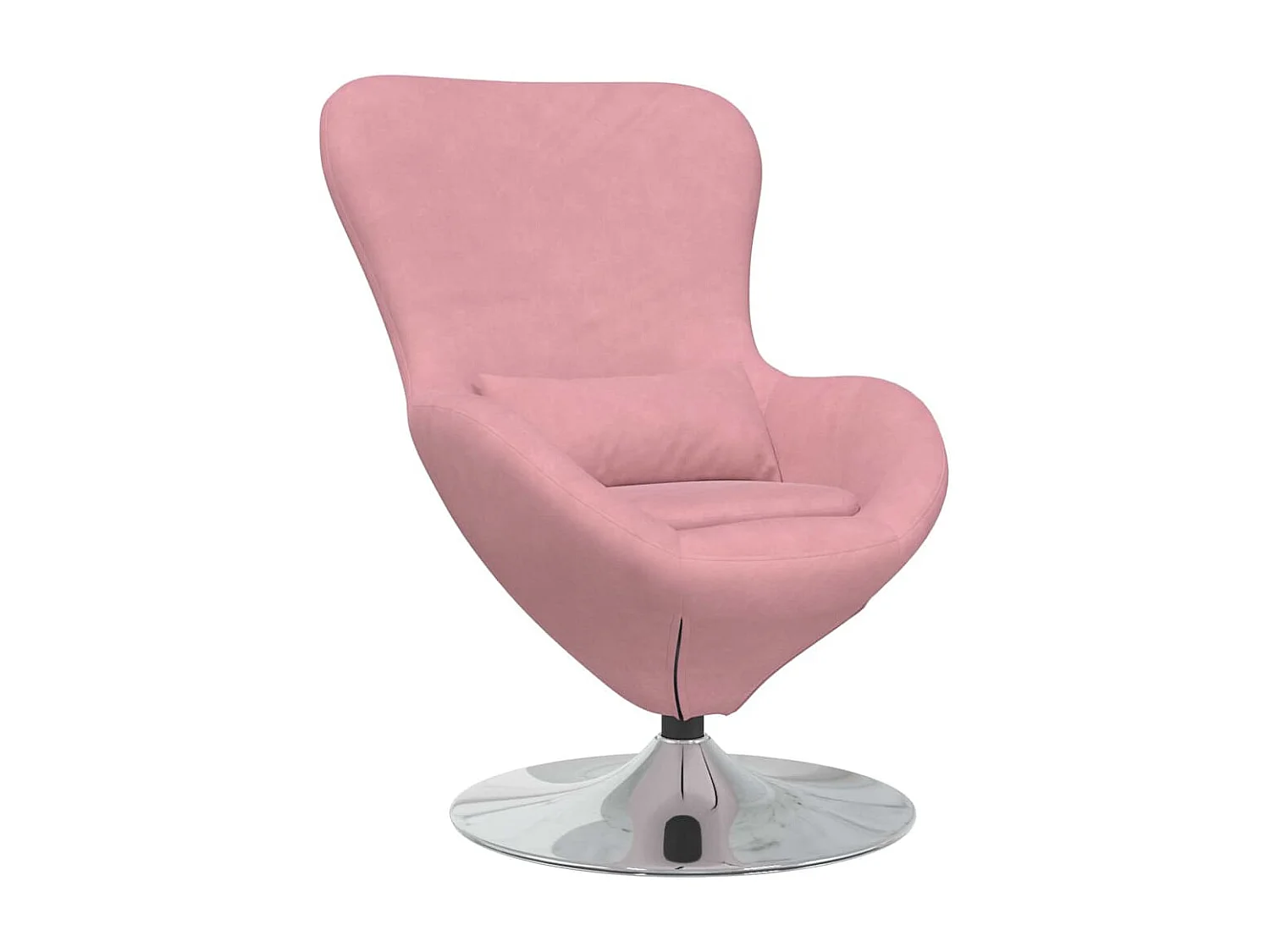 Fauteuil œuf Rose 63 x 73 x 90 cm Velours