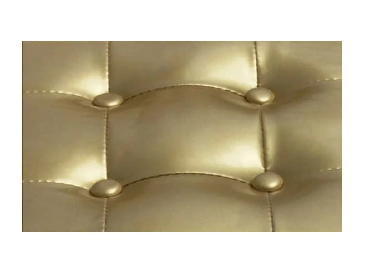 Sessel mit Fußhocker Golden Kunstleder