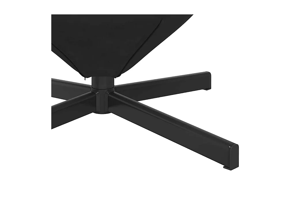 Fauteuil œuf Noir 63 x 73 x 90 cm Velours