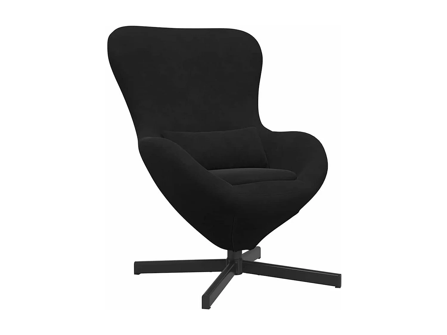 Poltrona uovo Nero 63 x 73 x 90 cm Velluto