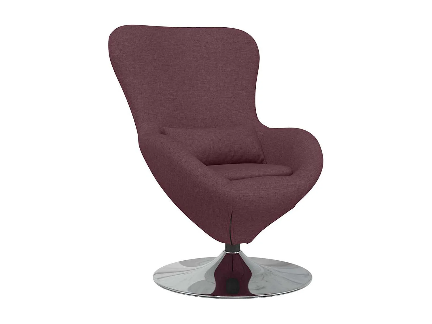 Fauteuil œuf Violet 63 x 73 x 90 cm tissu