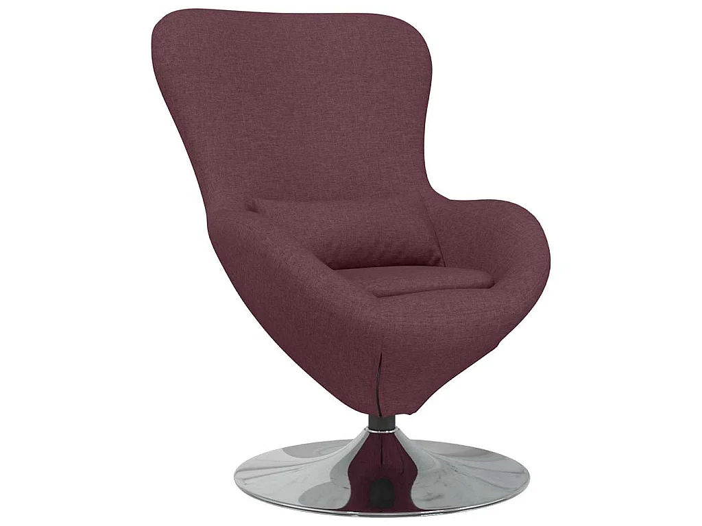 Fauteuil œuf Pourpre 63 x 73 x 90 cm tissu