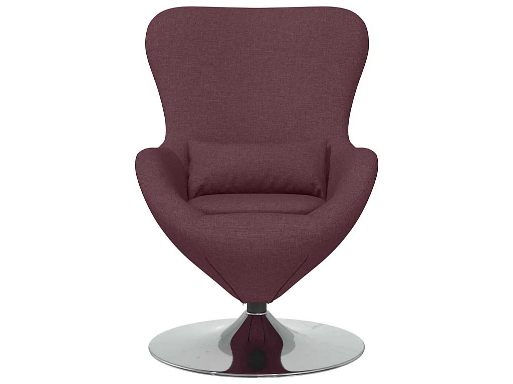 Fauteuil œuf Pourpre 63 x 73 x 90 cm tissu
