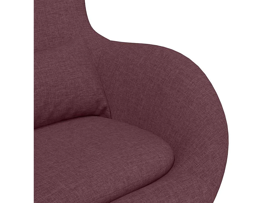 Fauteuil œuf Pourpre 63 x 73 x 90 cm tissu