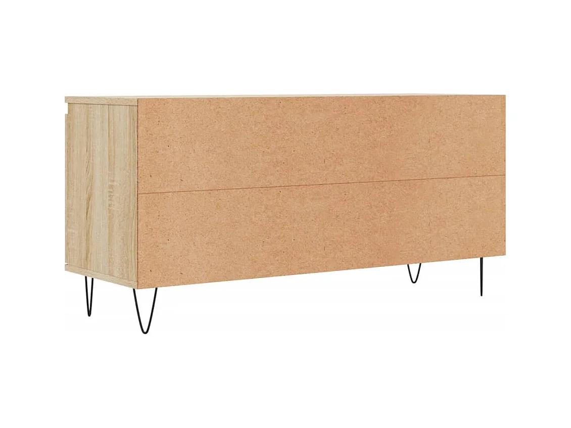 Meuble TV chêne sonoma 104x35x50 cm bois d'ingénierie