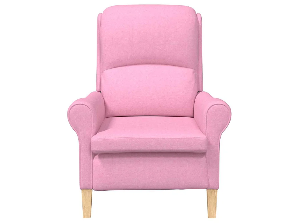 Nowoczesny Różowy Fotel z Materiału Poliestrowego 76 x 94 x 102 cm