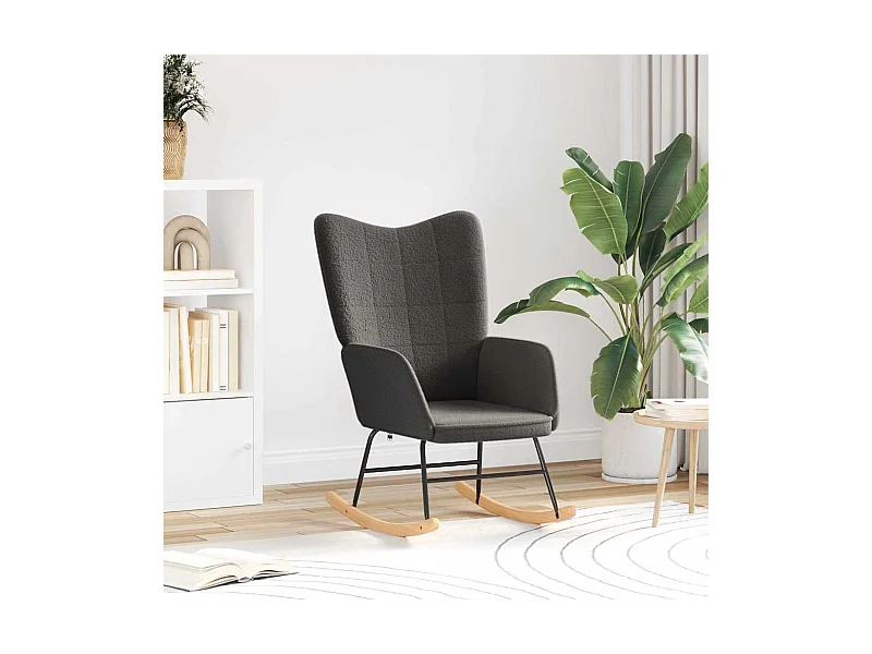 Fauteuil relaxant Gris foncé 61 x 78 x 98 cm tissu