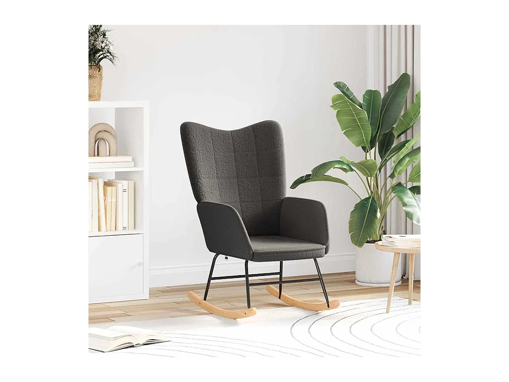 Fauteuil relaxant Gris foncé 61 x 78 x 98 cm tissu