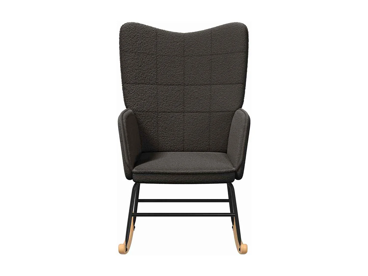 Fauteuil relaxant Gris foncé 61 x 78 x 98 cm tissu