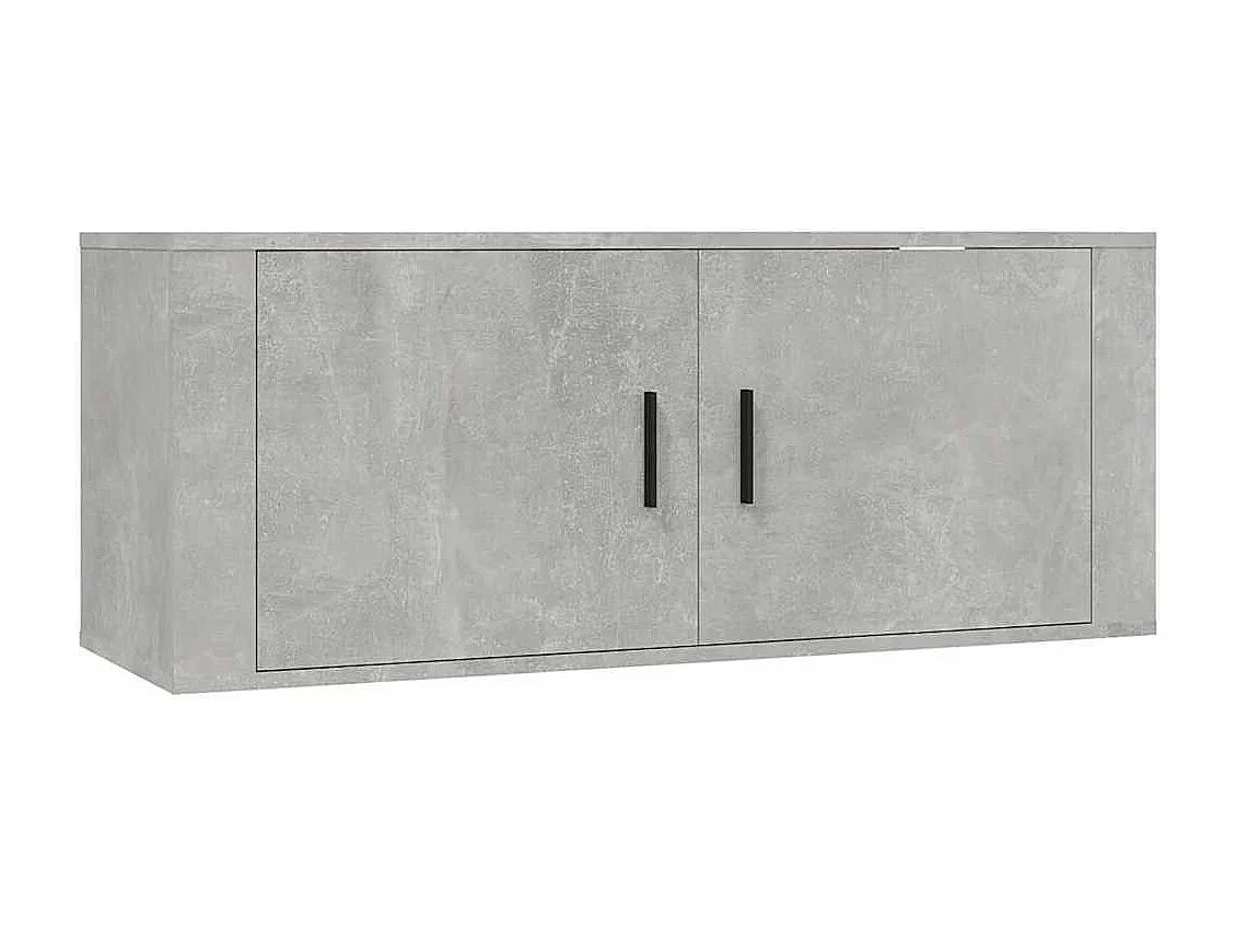 8-tlg. TV-Schrank-Set Betongrau Holzwerkstoff