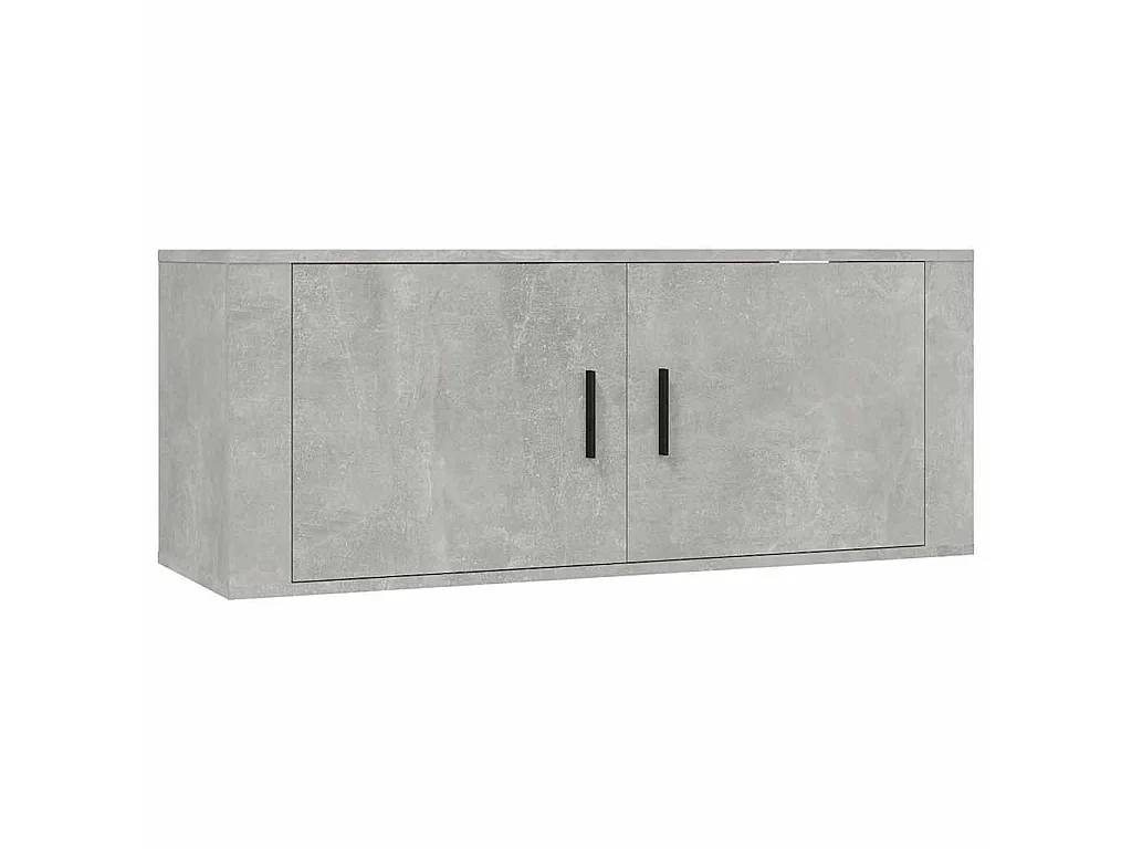 8-tlg. TV-Schrank-Set Betongrau Holzwerkstoff