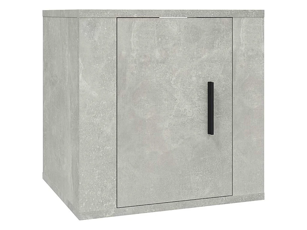 8-tlg. TV-Schrank-Set Betongrau Holzwerkstoff