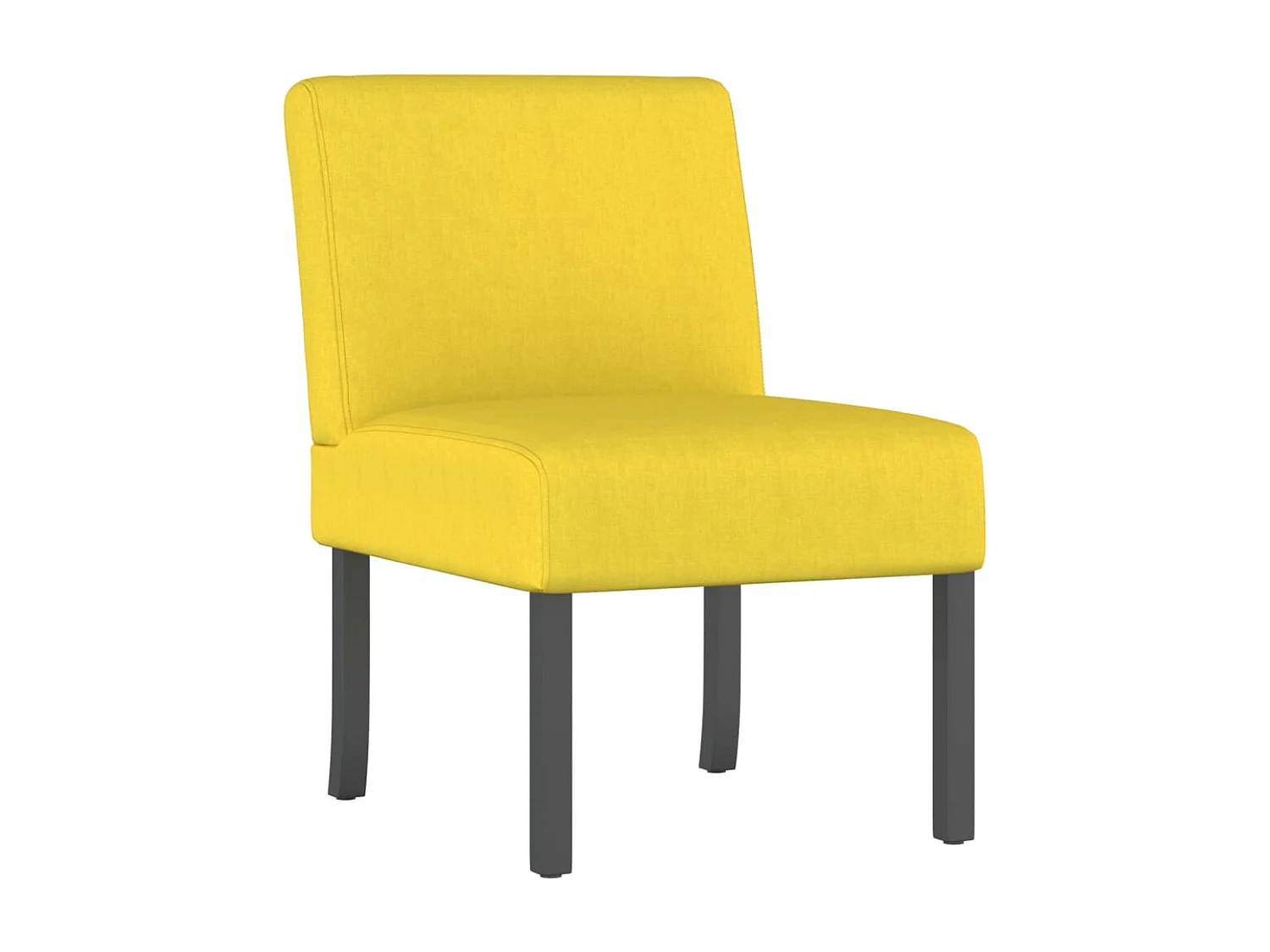 Cadeirão tecido amarelo-claro