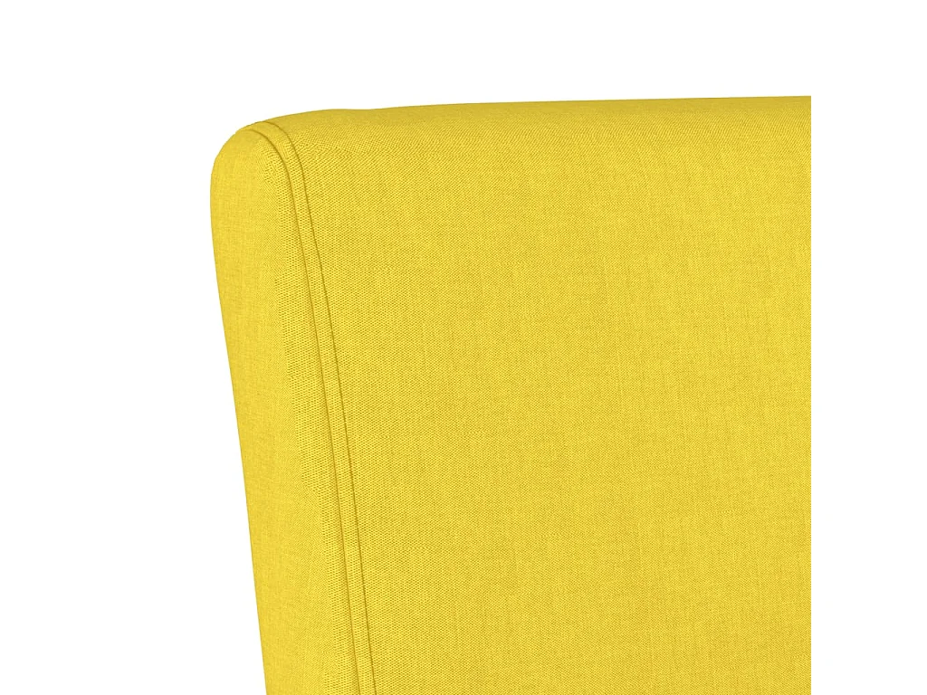 Cadeirão tecido amarelo-claro