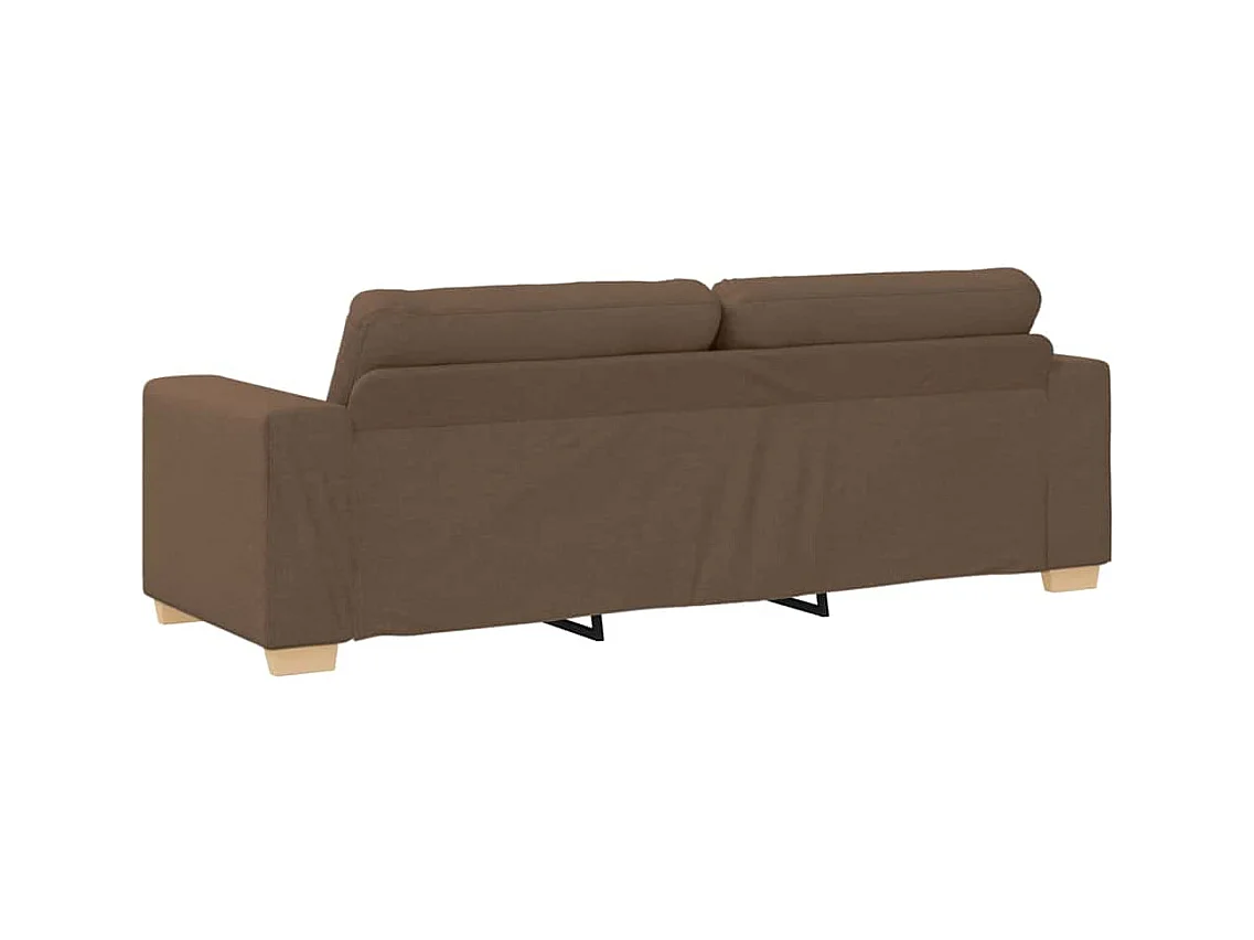 Ensemble de Canapés 2 pcs Marron 221 x 78 x 80 cm Tissu