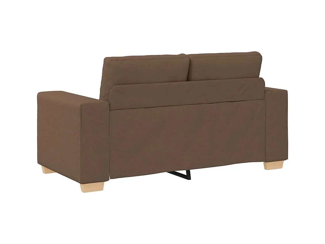 Sofa Set mit Kissen 2 pcs Braun 221 x 78 x 80 cm Stoff
