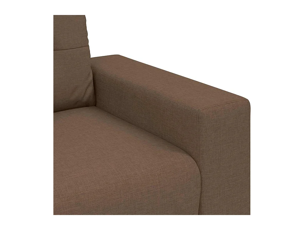 Sofa Set mit Kissen 2 pcs Braun 221 x 78 x 80 cm Stoff