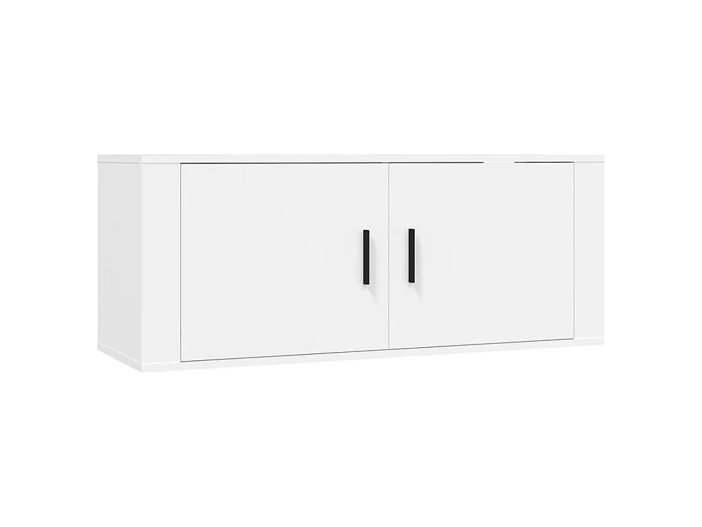 2-tlg. TV-Schrank-Set Weiß Holzwerkstoff