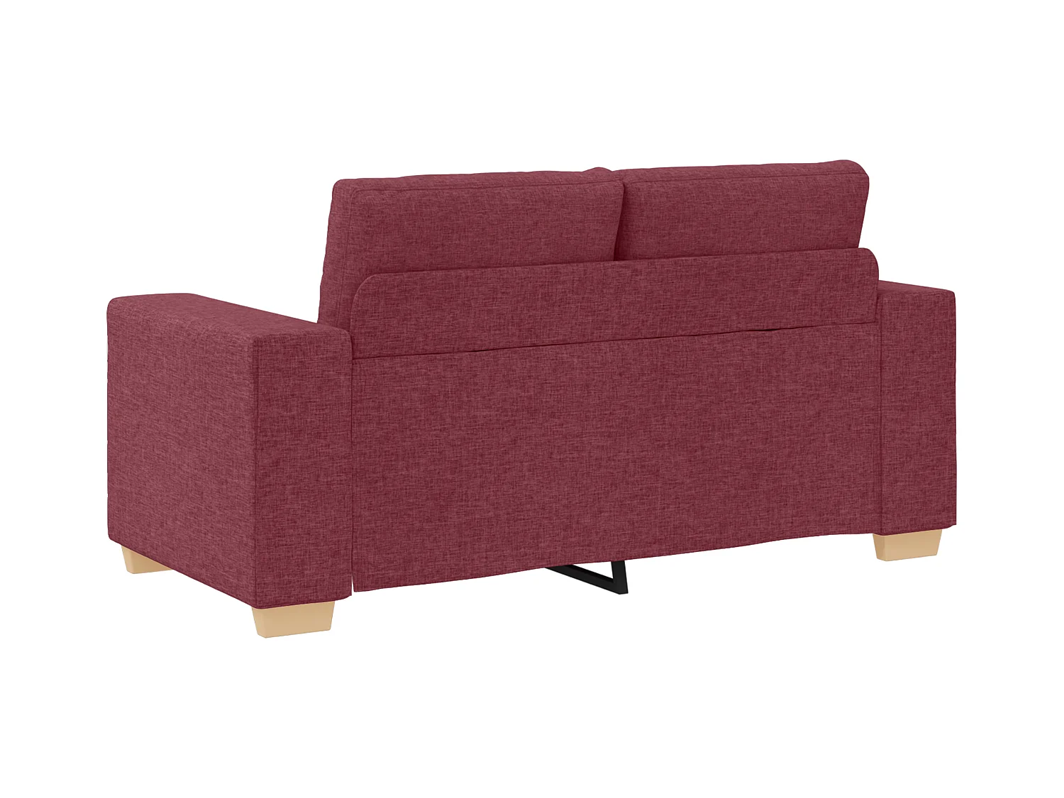 Ensemble de Canapés 2 pcs Bordeaux 221 x 78 x 80 cm Tissu