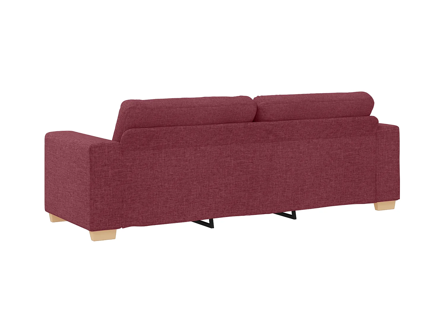 Ensemble de Canapés 2 pcs Bordeaux 221 x 78 x 80 cm Tissu