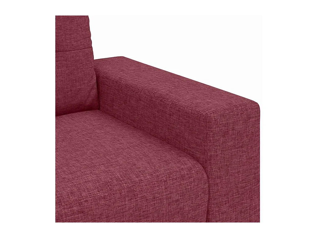 Ensemble de Canapés 2 pcs Bordeaux 221 x 78 x 80 cm Tissu