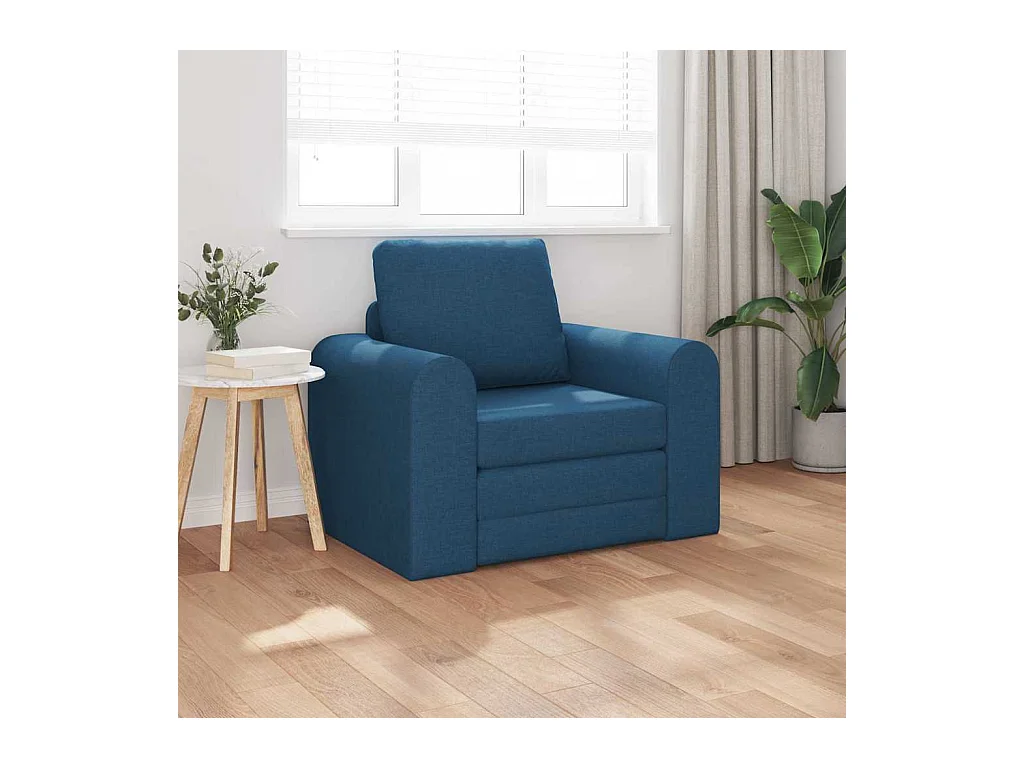 Canapé-Lit Bleu 98 x 71 x 83 cm tissu