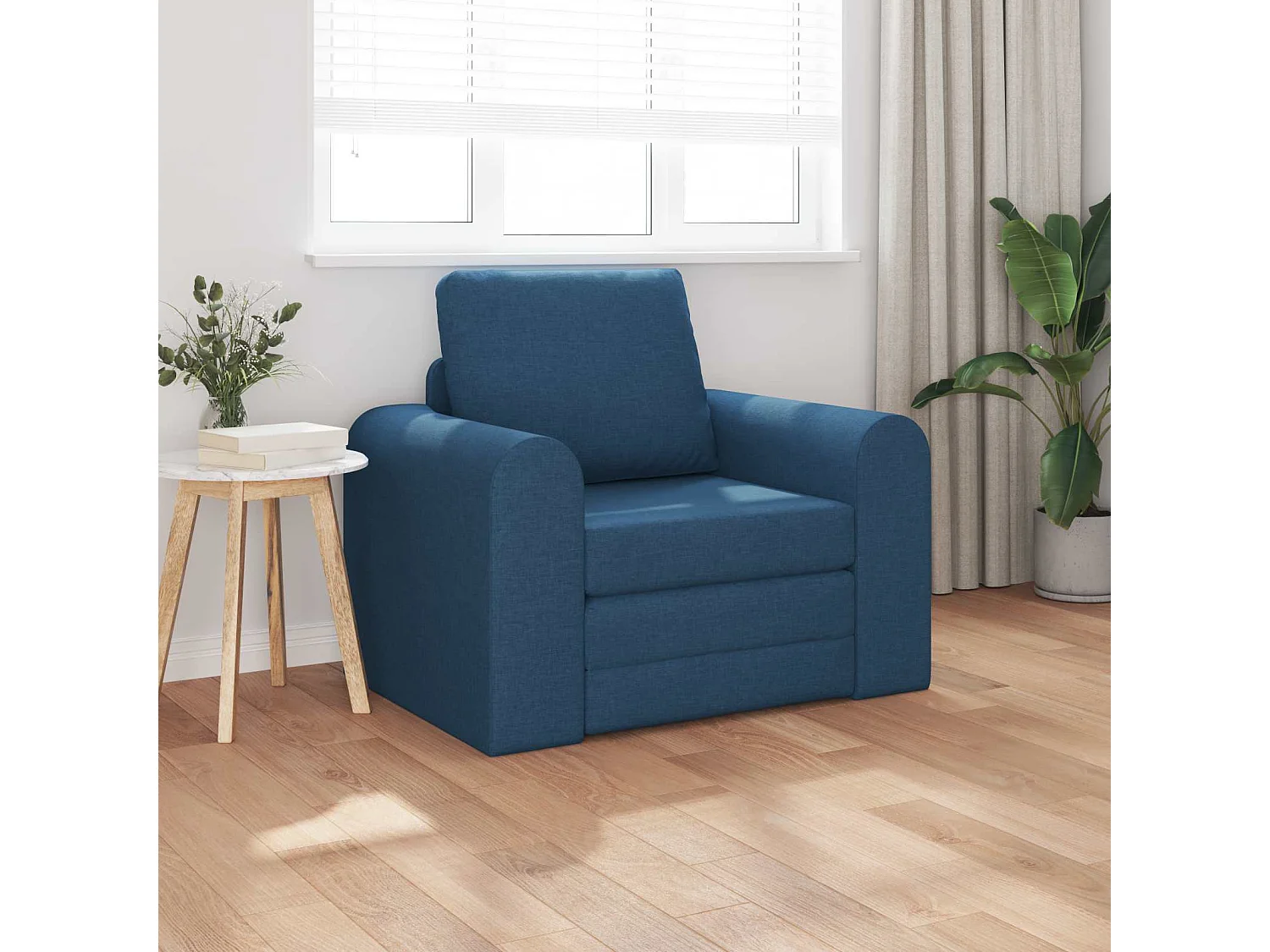 Schlafsofa Blau 98 x 71 x 83 cm Stoff