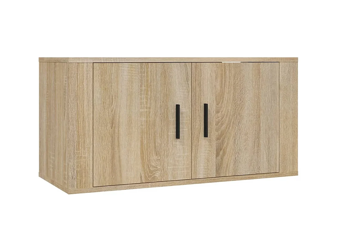 Meubles TV muraux 3 pcs chêne sonoma 80x34,5x40 cm