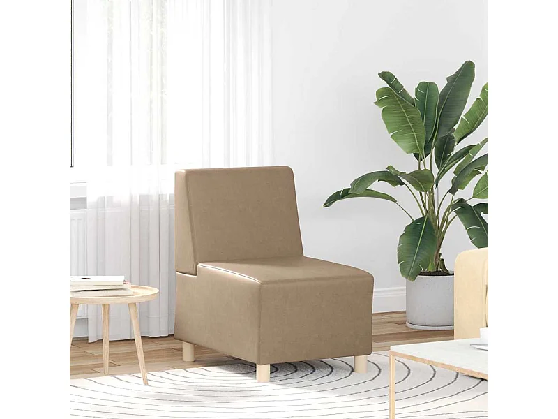 Unité de Sofa Modulaire Sans Accoudoirs Cappuccino