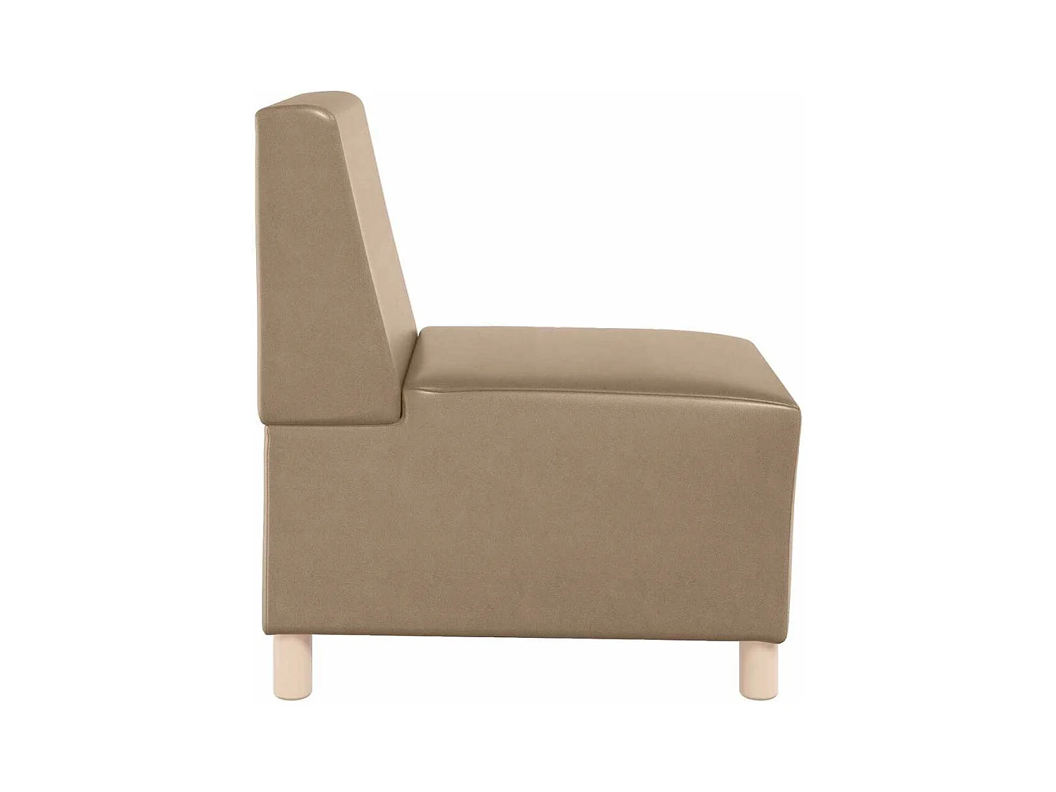 Unité de Sofa Modulaire Sans Accoudoirs Cappuccino