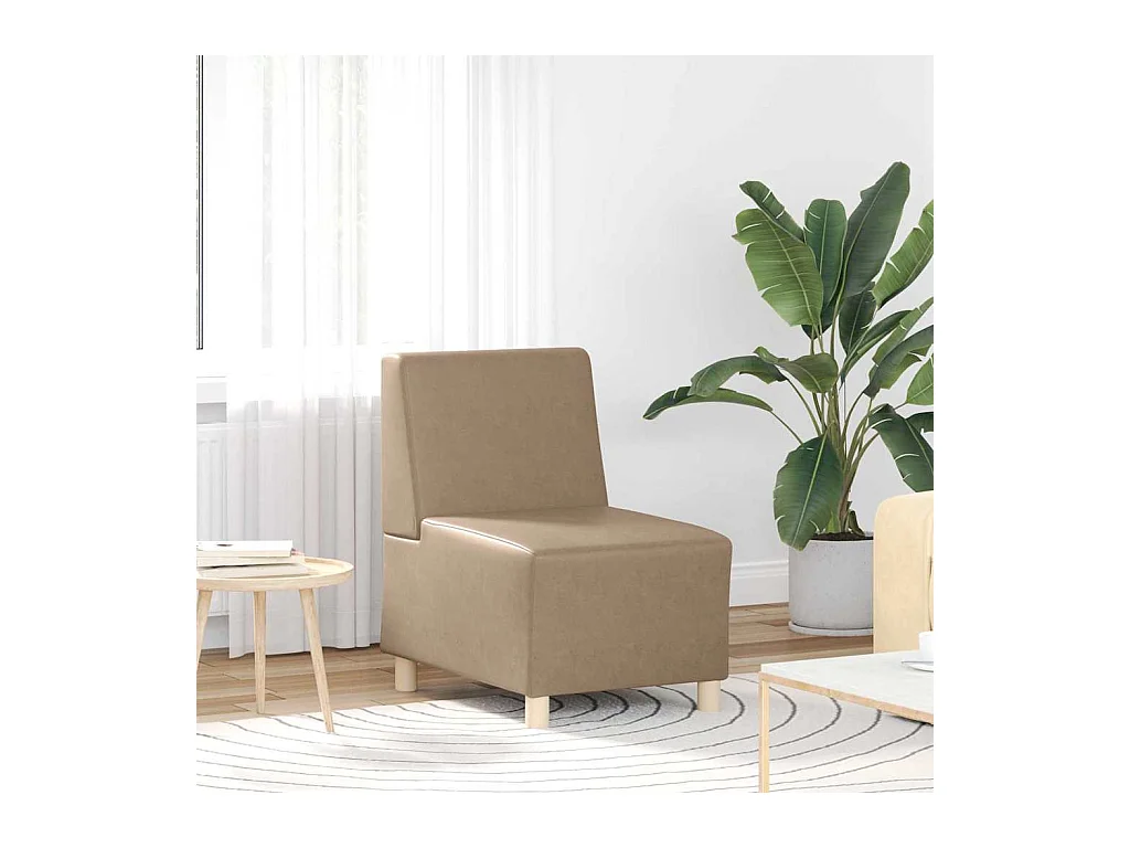 Unité de Sofa Modulaire Sans Accoudoirs Cappuccino