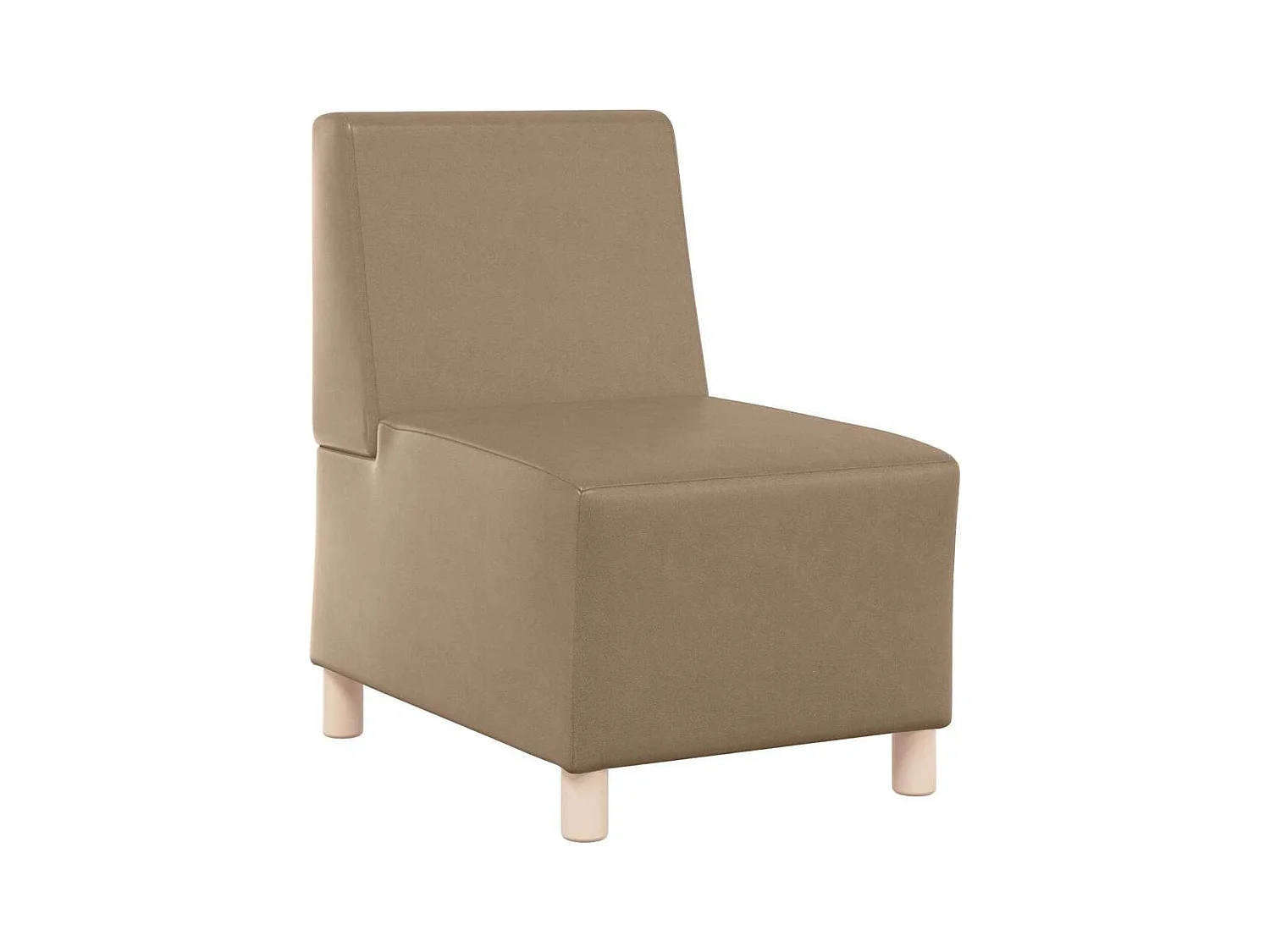 Unité de Sofa Modulaire Sans Accoudoirs Cappuccino