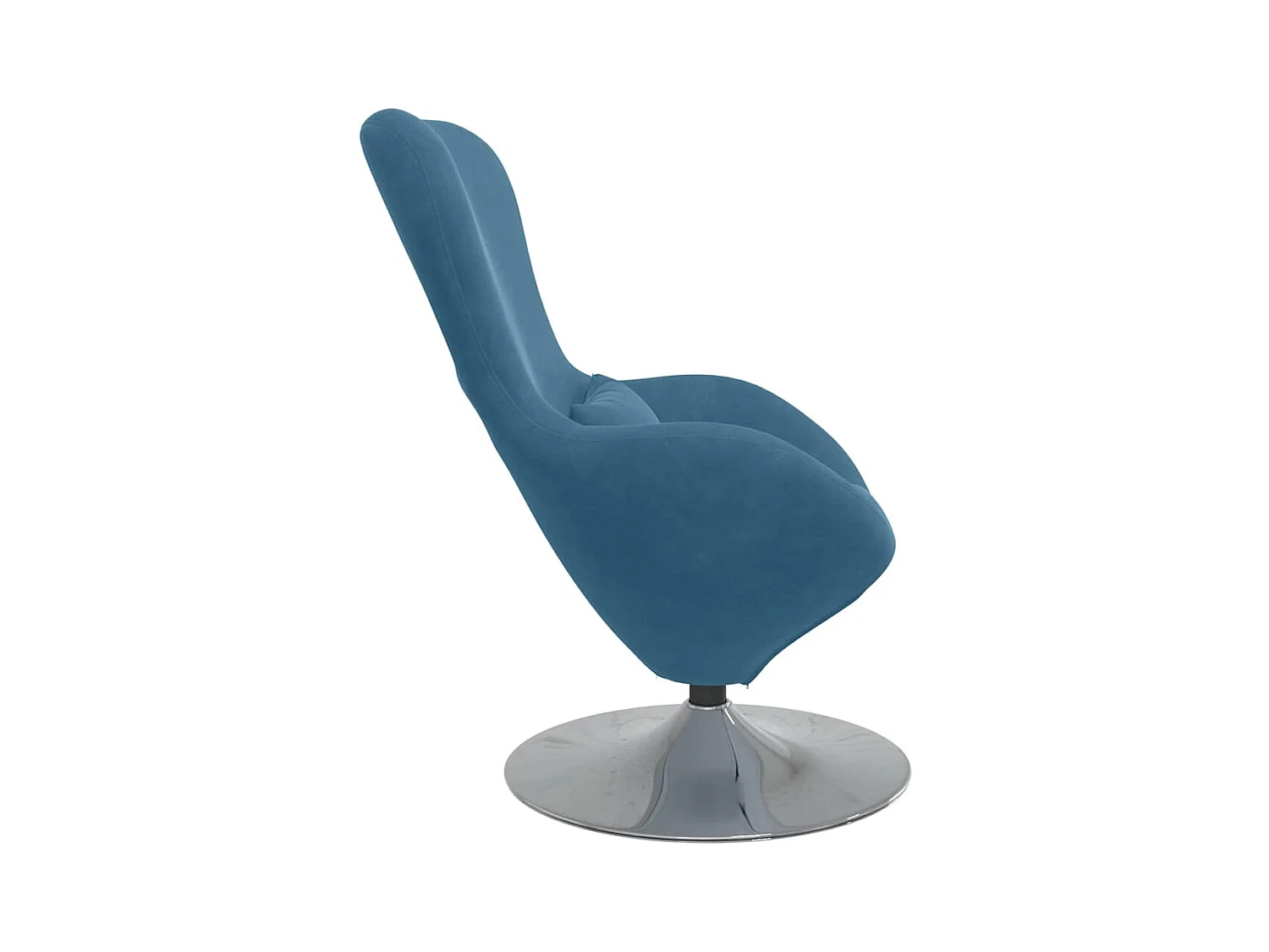 Fauteuil œuf Bleu 63 x 73 x 90 cm Velours