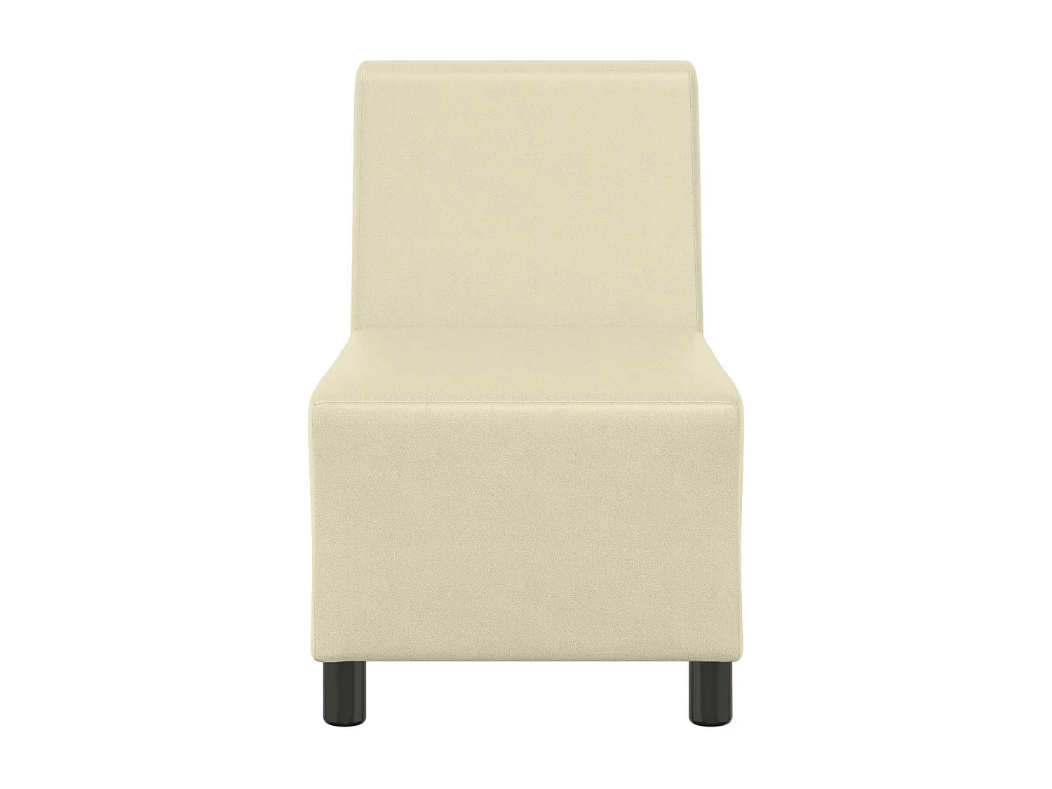 | Modulaire Bankeenheid Armlos | Crème 55 x 74 x 82 cm Kunstleer