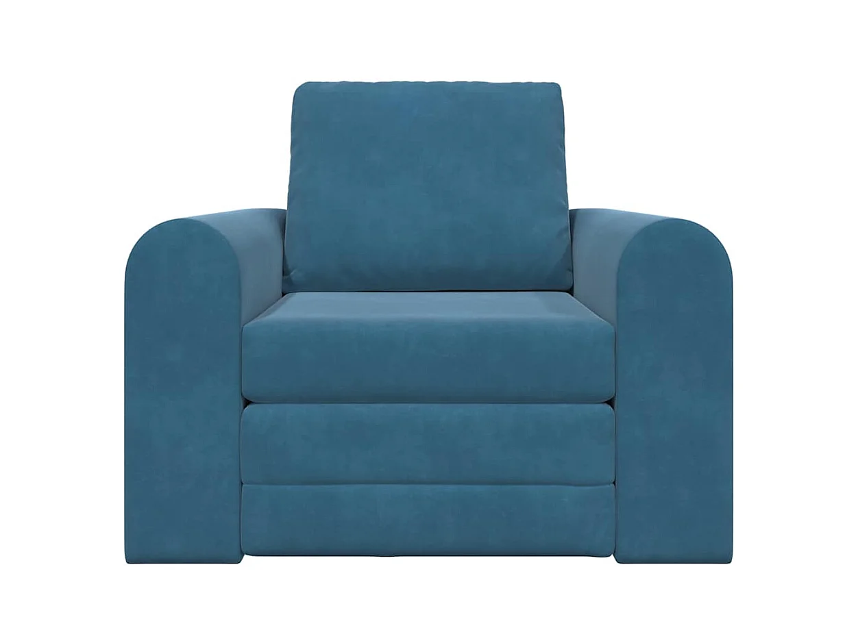 Canapé-Lit Bleu 98 x 71 x 83 cm Velours