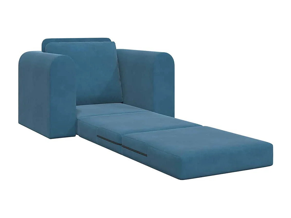 Slaapbank Blauw 98 x 71 x 83 cm Fluweel