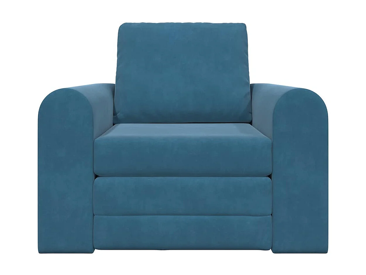 Slaapbank Blauw 98 x 71 x 83 cm Fluweel