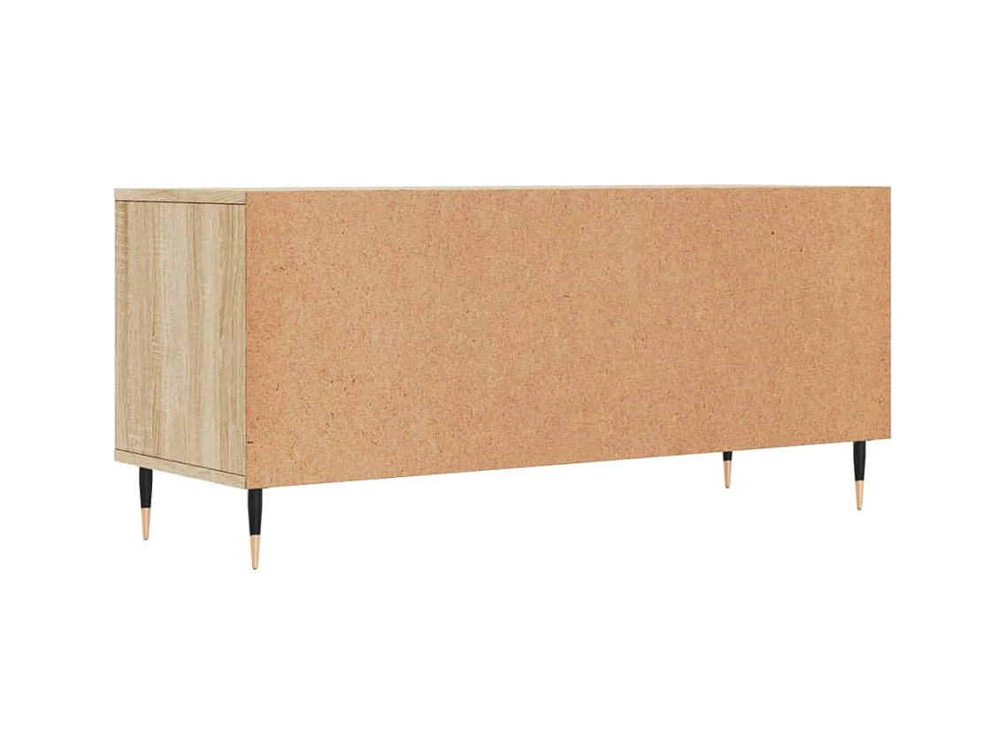 Meuble TV chêne sonoma 100x34,5x44,5 cm bois d'ingénierie