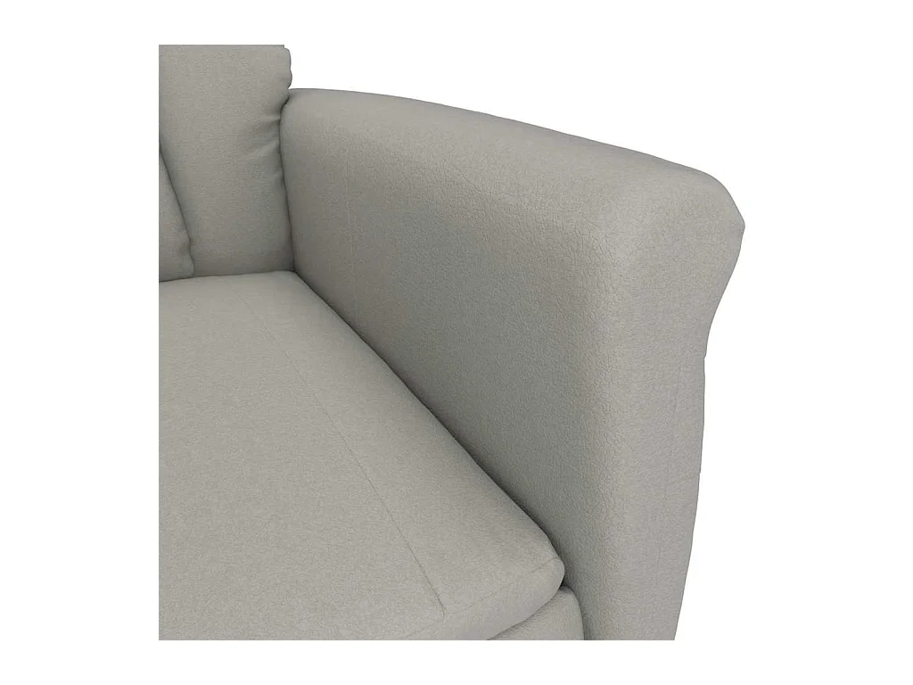 Fauteuil Relax Light Grey Gris clair 70.5 x 96.5 x 95 cm tissu