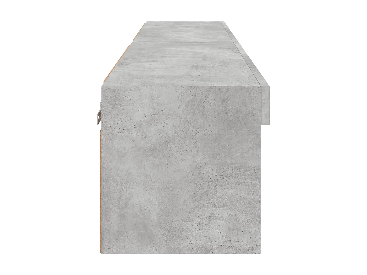 Meubles TV avec lumières LED 2 pcs gris béton 60x30x30 cm