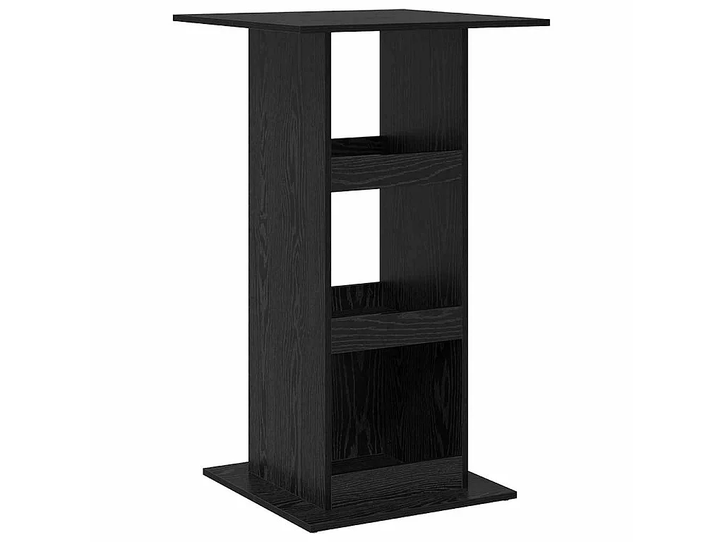 Table de bar Chêne noir 60 x 60 x 100 cm Bois d'ingénierie